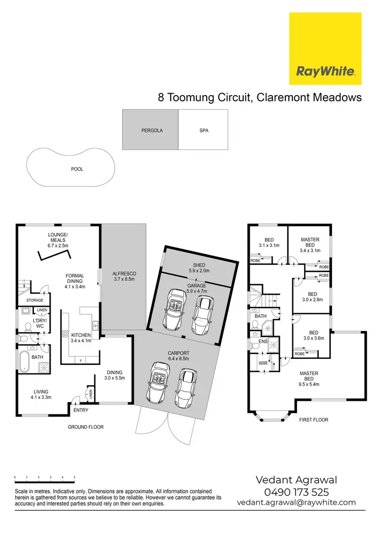 Floorplan of Homely house listing, 8 Toomung Circuit, Claremont Meadows NSW 2747