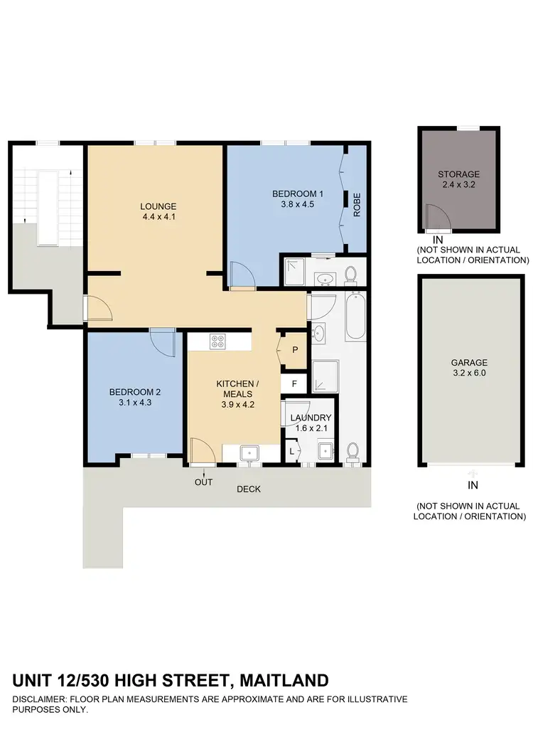 Floorplan of Homely unit listing, 12/530 High Street, Maitland NSW 2320