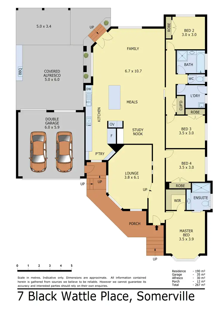 Floorplan of Homely house listing, 7 Black Wattle Place, Somerville VIC 3912