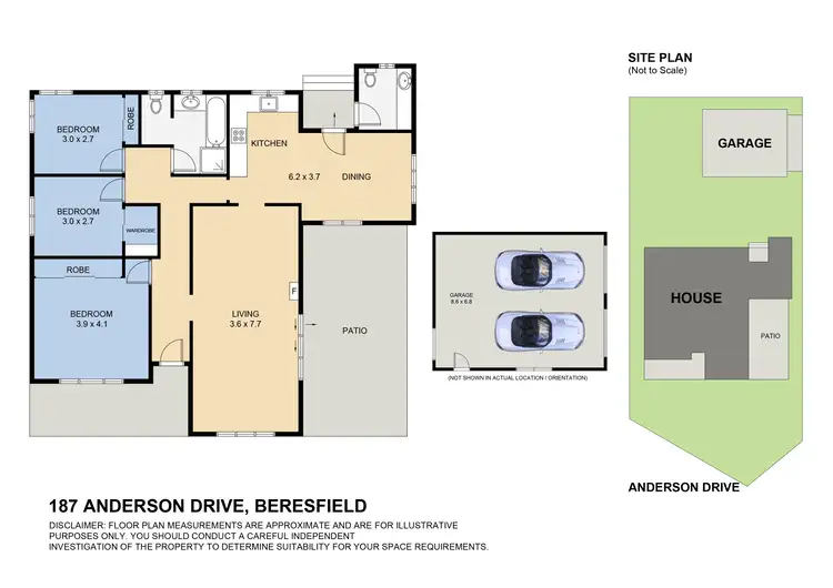 Floorplan of Homely house listing, 187 Anderson Drive, Beresfield NSW 2322