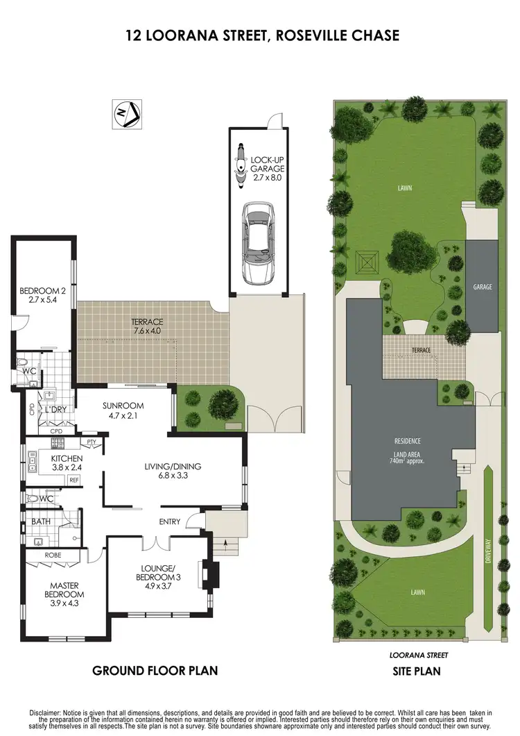 Floorplan of Homely house listing, 12 Loorana Street, Roseville Chase NSW 2069