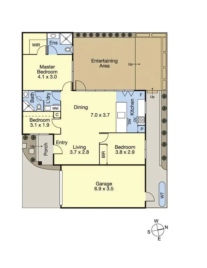 Floorplan of Homely unit listing, 2/5 Bond Street, Clayton South VIC 3169