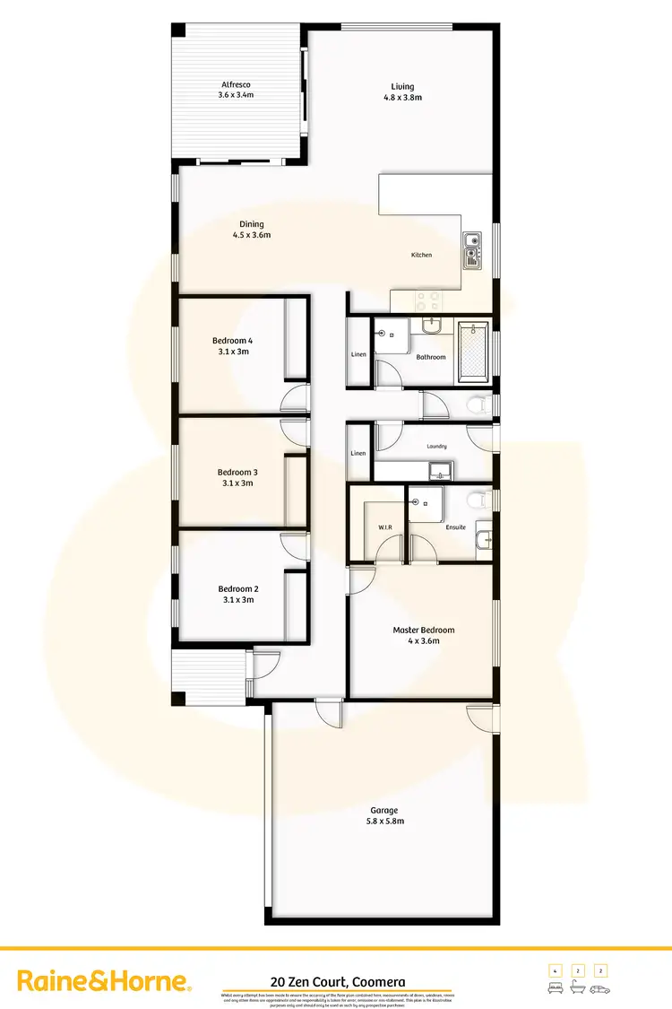 Floorplan of Homely house listing, 20 Zen Court, Coomera QLD 4209
