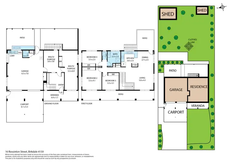 Floorplan of Homely house listing, 16 Rossinton Street, Birkdale QLD 4159