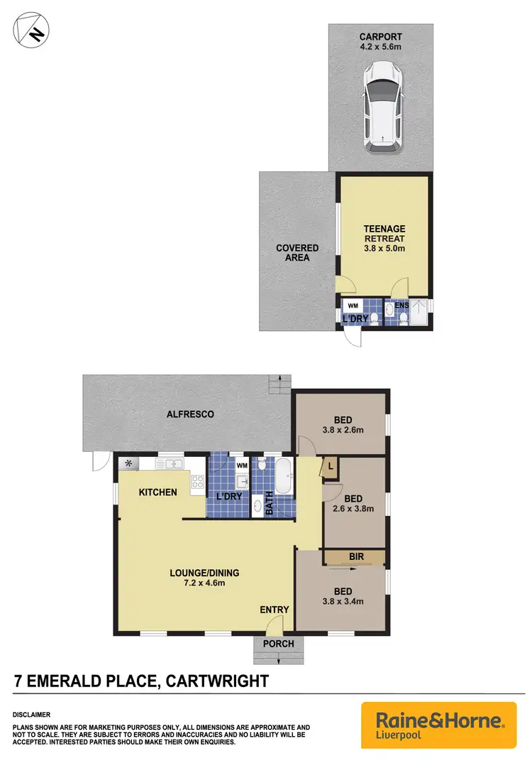Floorplan of Homely house listing, 7 Emerald place, Cartwright NSW 2168