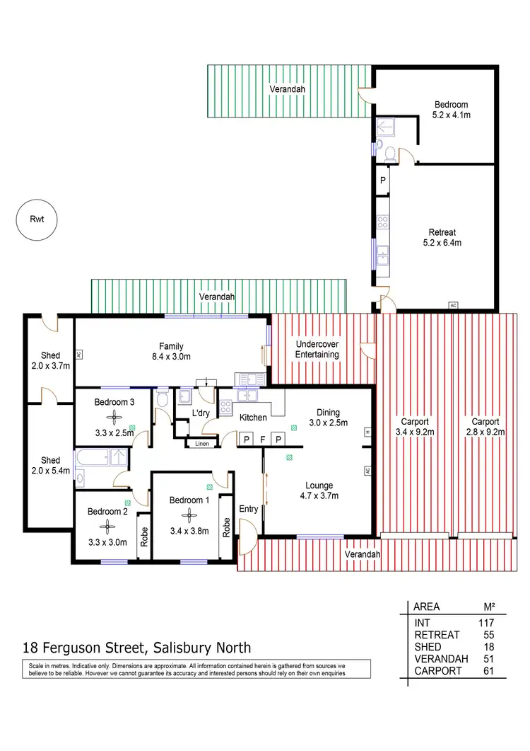 Floorplan of Homely house listing, 18 Ferguson Street, Salisbury North SA 5108