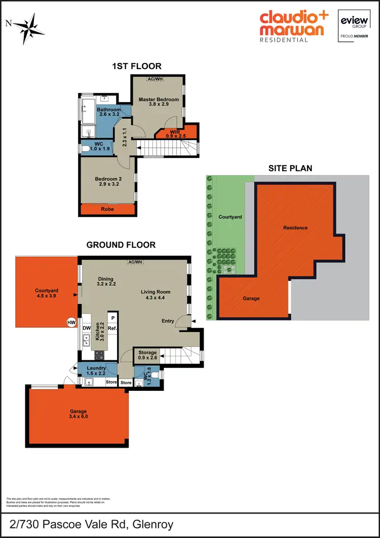 Floorplan of Homely townhouse listing, 2/730 Pascoe Vale Road, Glenroy VIC 3046