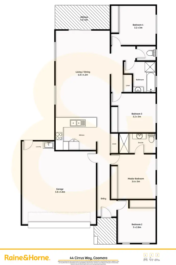 Floorplan of Homely house listing, 44 Cirrus Way, Coomera QLD 4209