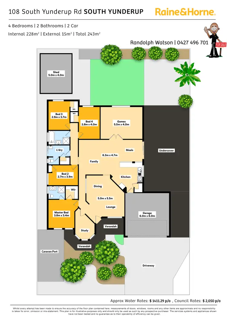 Floorplan of Homely house listing, 108 South Yunderup Road, South Yunderup WA 6208