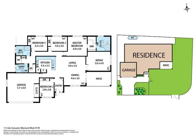 Floorplan of Homely house listing, 11 Cola Crescent, Wynnum West QLD 4178