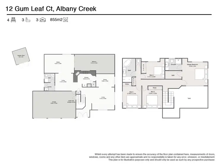 Floorplan of Homely house listing, 12 Gum Leaf Court, Albany Creek QLD 4035
