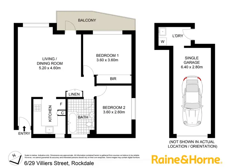 Floorplan of Homely unit listing, 6/29 Villiers Street, Rockdale NSW 2216