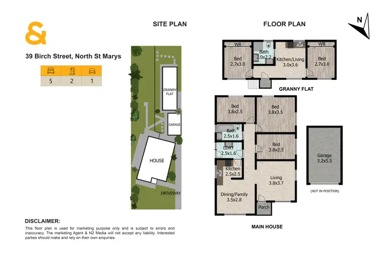 Floorplan of Homely house listing, 39 & 39A Birch Street, North St Marys NSW 2760