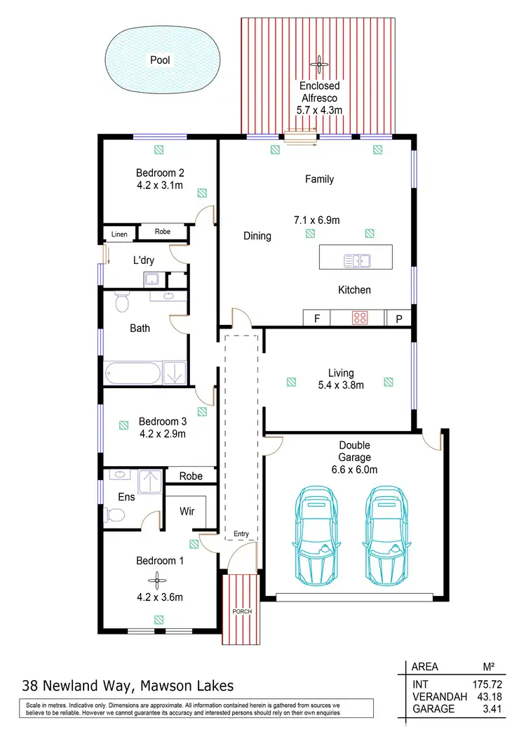 Floorplan of Homely house listing, 38 Newland Way, Mawson Lakes SA 5095