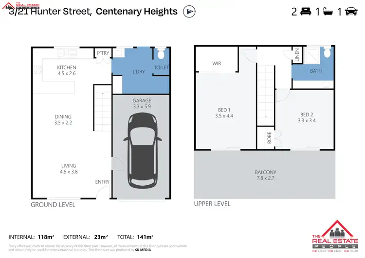 Floorplan of Homely house listing, 3/21 Hunter Street, Centenary Heights QLD 4350