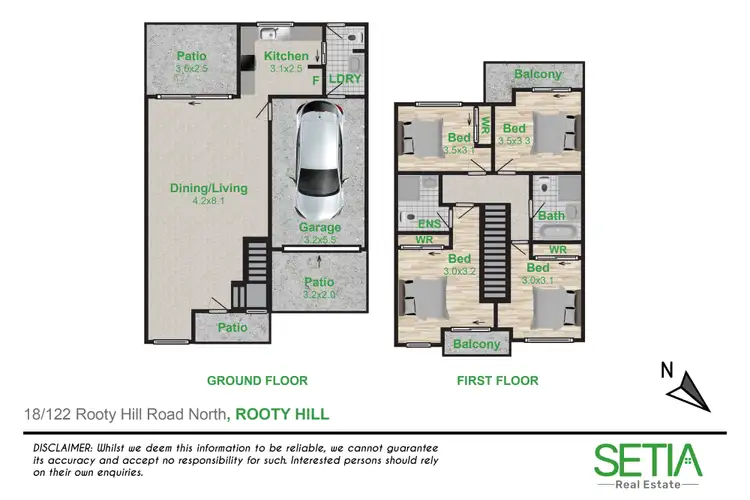 Floorplan of Homely townhouse listing, 18/122 Rooty Hill Road North, Rooty Hill NSW 2766