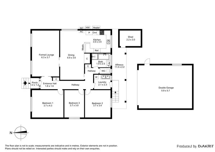 Floorplan of Homely house listing, 11 Bendigo Crescent, Thomastown VIC 3074