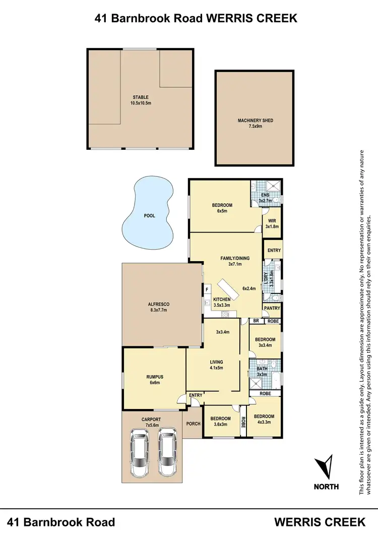Floorplan of Homely rural property listing, 41 Barnbrook Road, Werris Creek NSW 2341