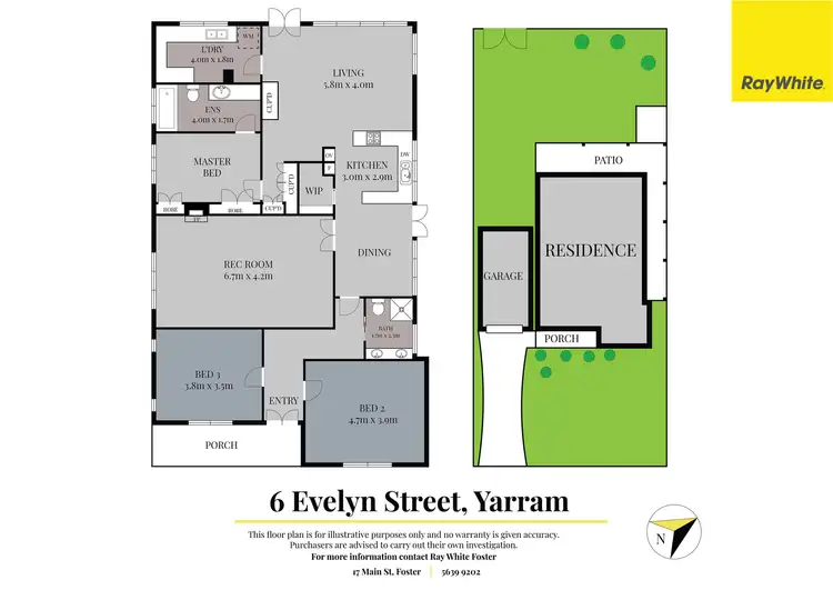 Floorplan of Homely house listing, 6 Evelyn Street, Yarram VIC 3971