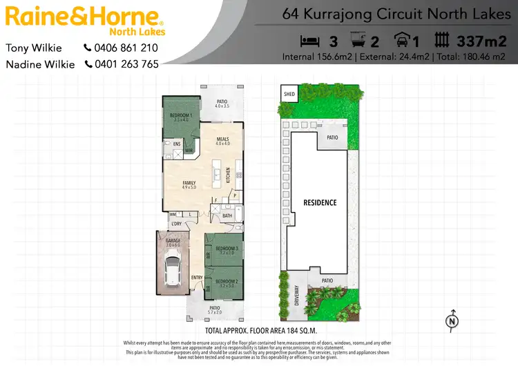 Floorplan of Homely house listing, 64 Kurrajong Circuit, North Lakes QLD 4509