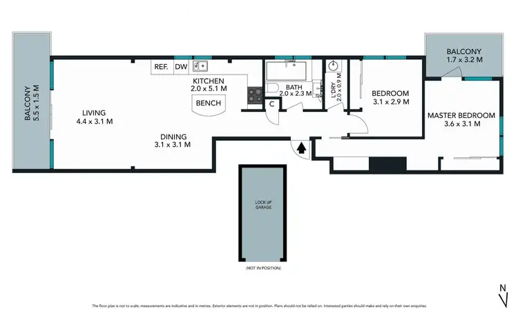 Floorplan of Homely apartment listing, 3/727 Old South Head Road, Vaucluse NSW 2030