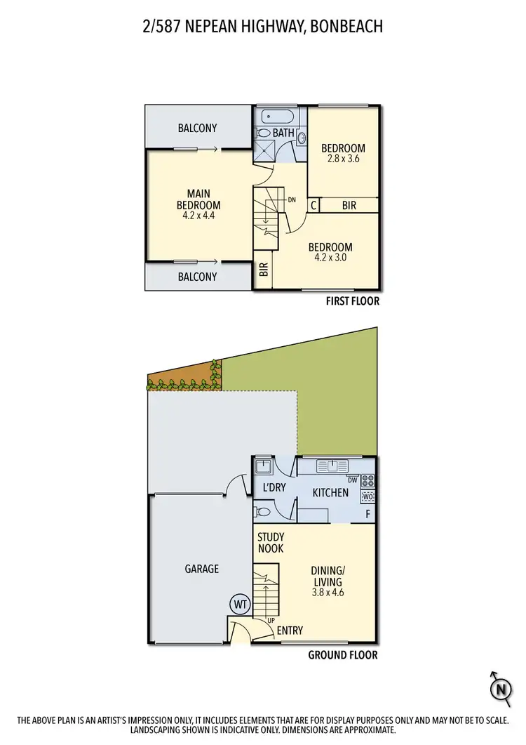 Floorplan of Homely unit listing, 2/587 Nepean Highway, Bonbeach VIC 3196