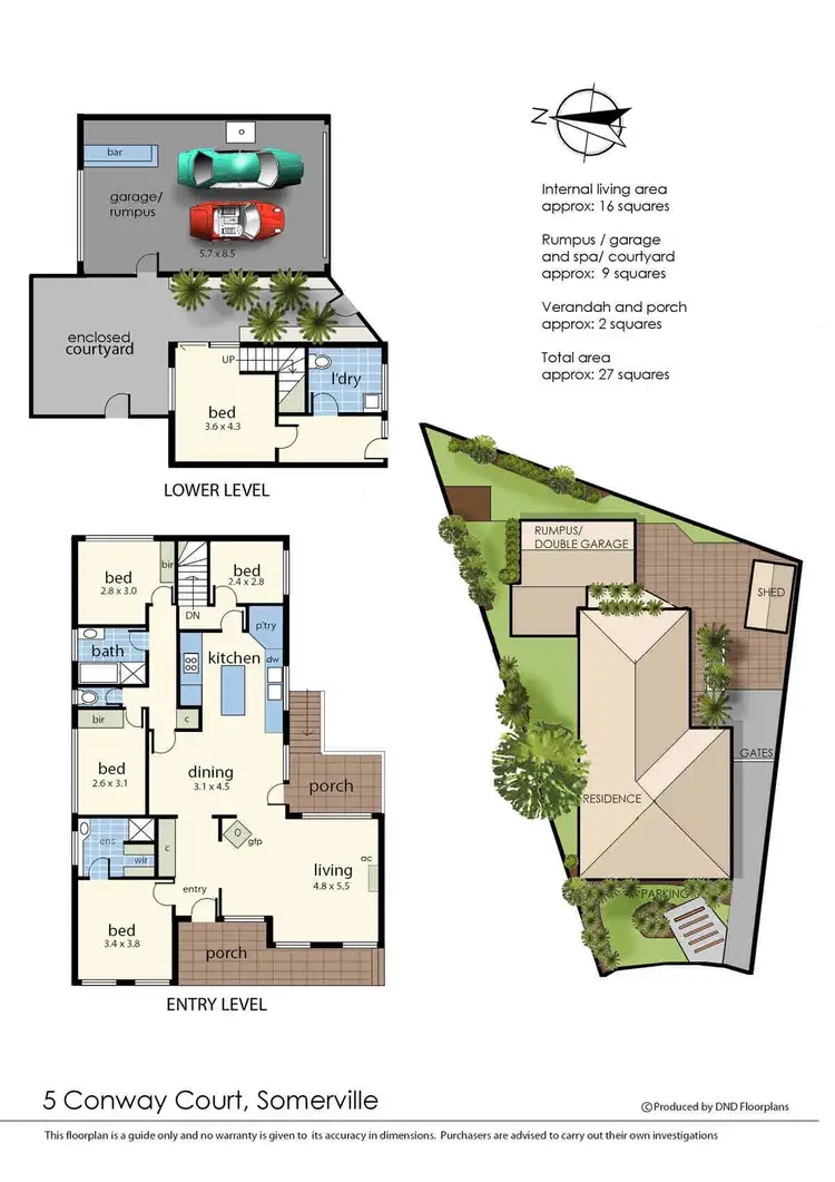 Floorplan of Homely house listing, 5 Conway Court, Somerville VIC 3912