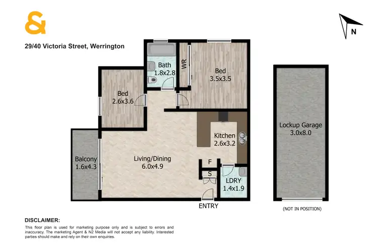Floorplan of Homely apartment listing, 29/40-42 Victoria Street, Werrington NSW 2747