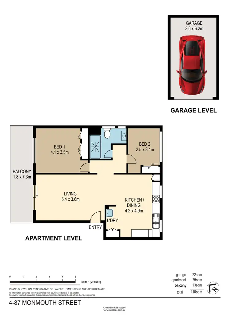 Floorplan of Homely unit listing, 4/87 Monmouth Street, Morningside QLD 4170