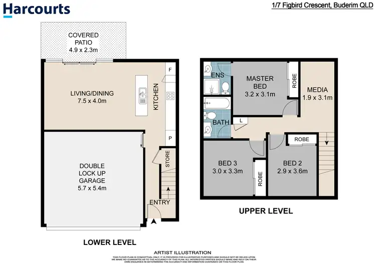 Floorplan of Homely unit listing, 1/7 Figbird Crescent, Buderim QLD 4556