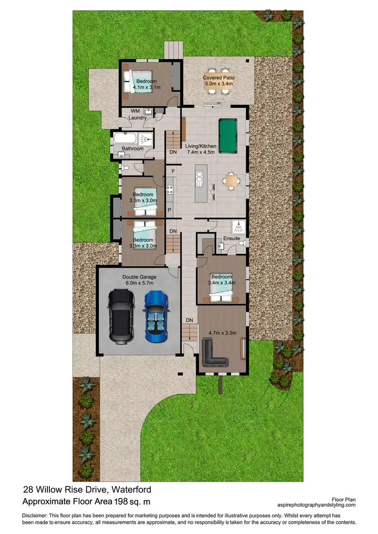 Floorplan of Homely house listing, 28 Willow Rise Drive, Waterford QLD 4133