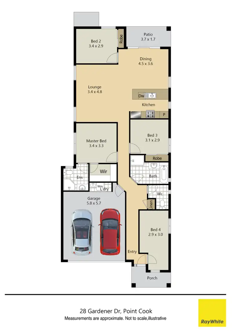 Floorplan of Homely house listing, 28 Gardener Drive, Point Cook VIC 3030