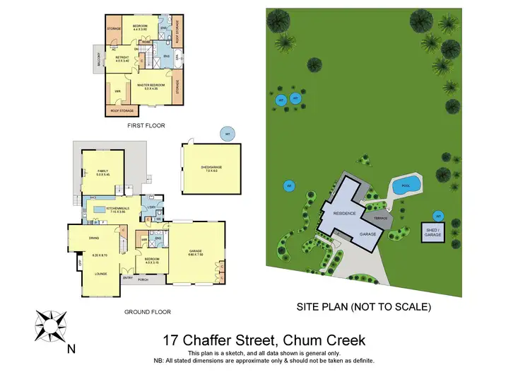 Floorplan of Homely house listing, 17 Chaffer Street, Chum Creek VIC 3777