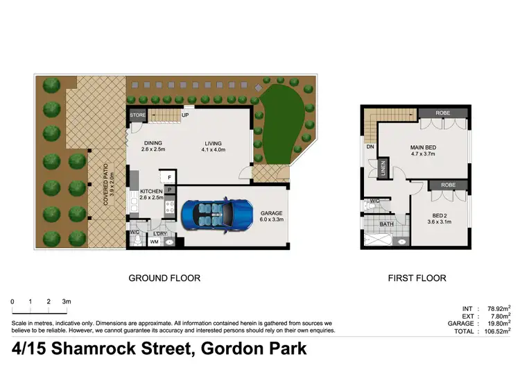 Floorplan of Homely townhouse listing, 4/15 Shamrock Street, Gordon Park QLD 4031