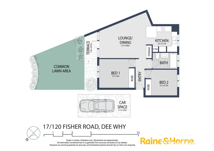 Floorplan of Homely apartment listing, 17/120 Fisher Road, Dee Why NSW 2099