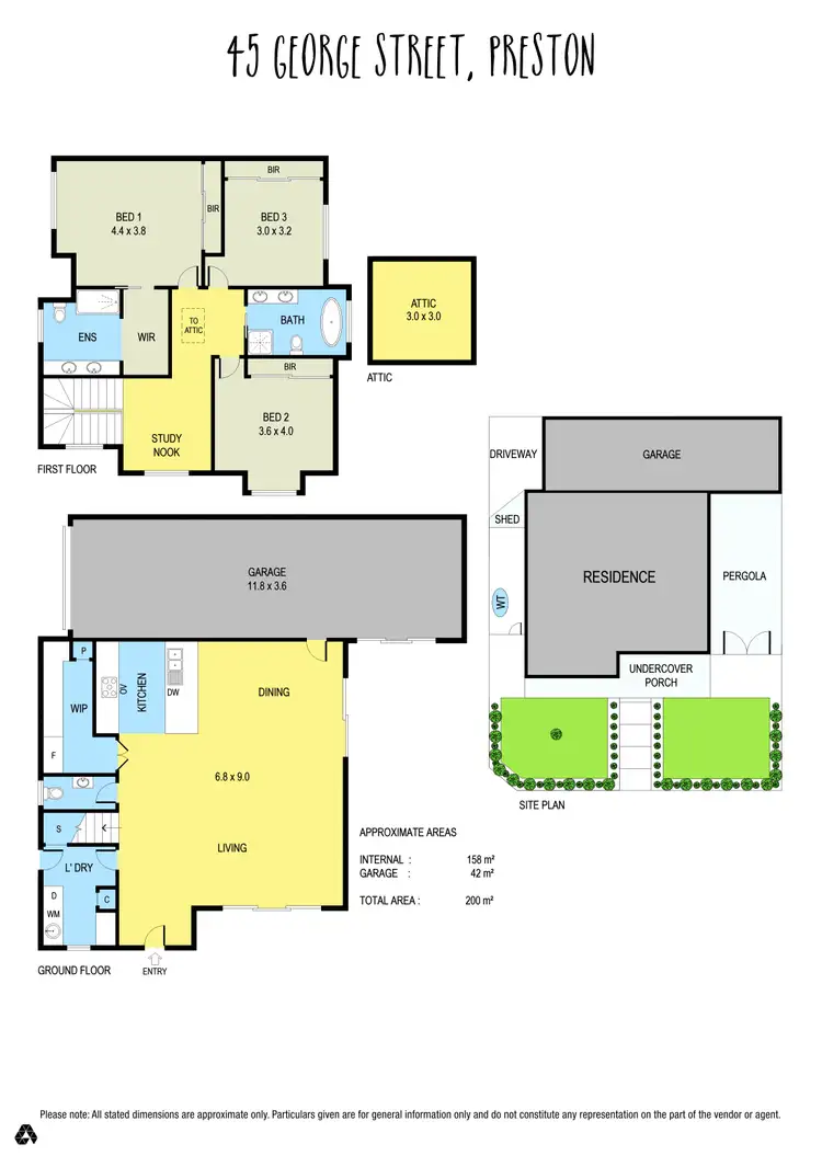 Floorplan of Homely house listing, 45 George Street, Preston VIC 3072