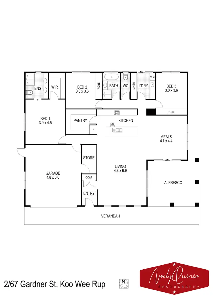 Floorplan of Homely house listing, 2/67 Gardner Street, Koo Wee Rup VIC 3981