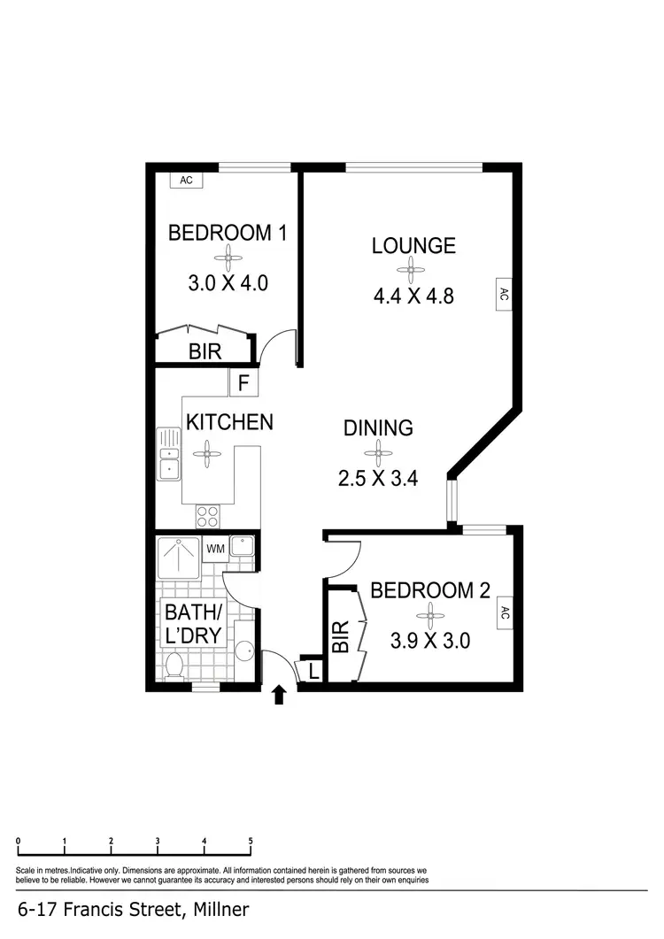Floorplan of Homely apartment listing, 6/17 Francis Street, Millner NT 810