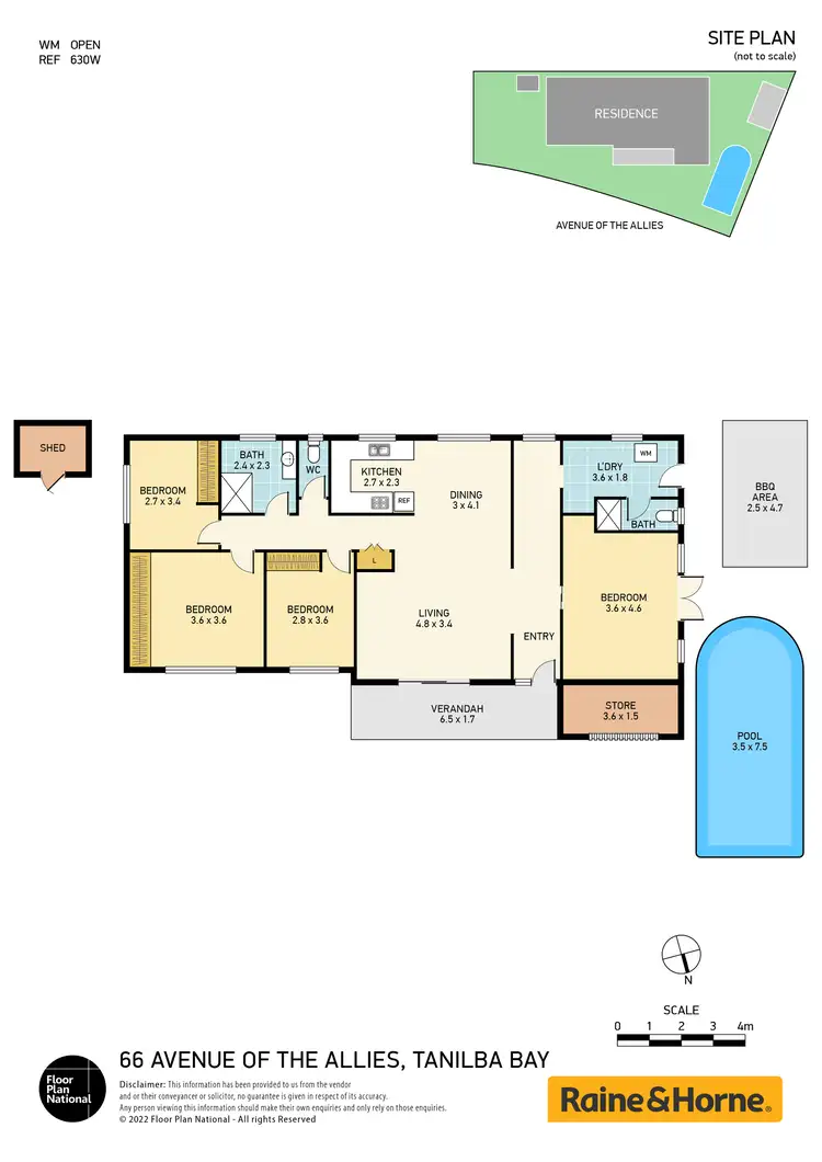 Floorplan of Homely house listing, 66 Avenue Of The Allies, Tanilba Bay NSW 2319