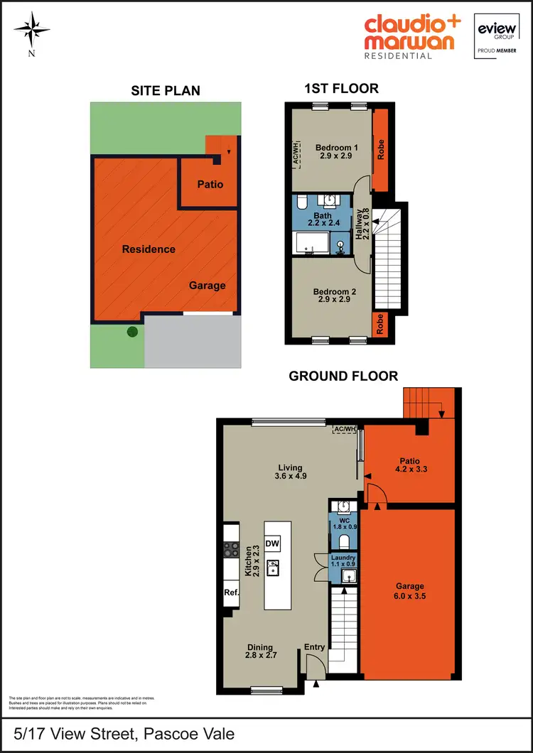 Floorplan of Homely townhouse listing, 5/17 View Street, Pascoe Vale VIC 3044