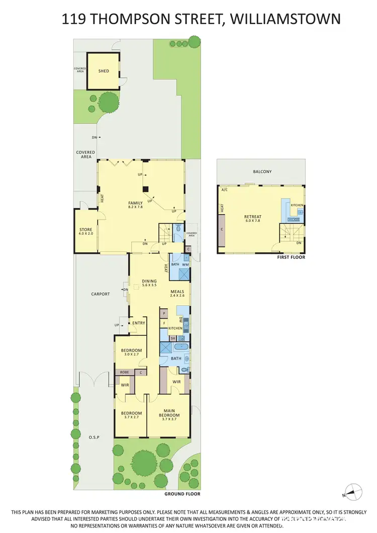 Floorplan of Homely house listing, 119 Thompson Street, Williamstown VIC 3016