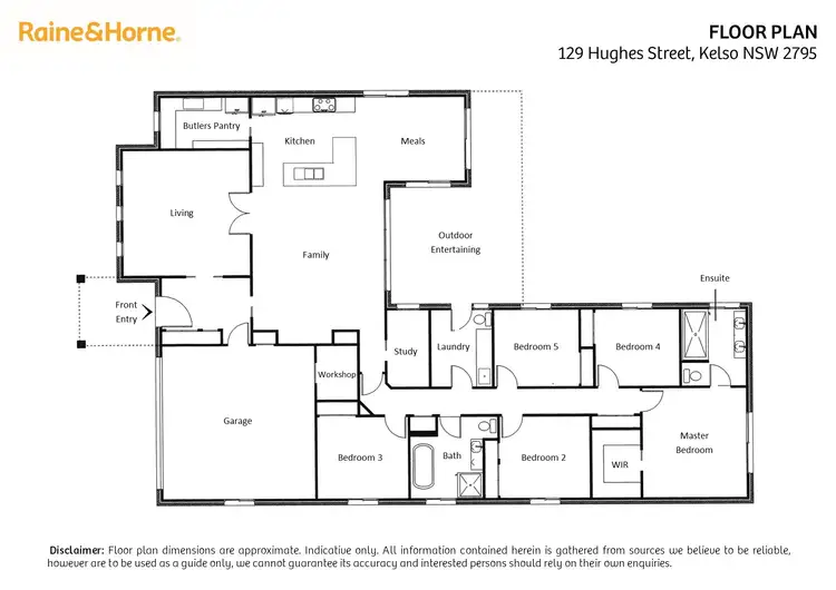 Floorplan of Homely house listing, 129 Hughes Street, Kelso NSW 2795