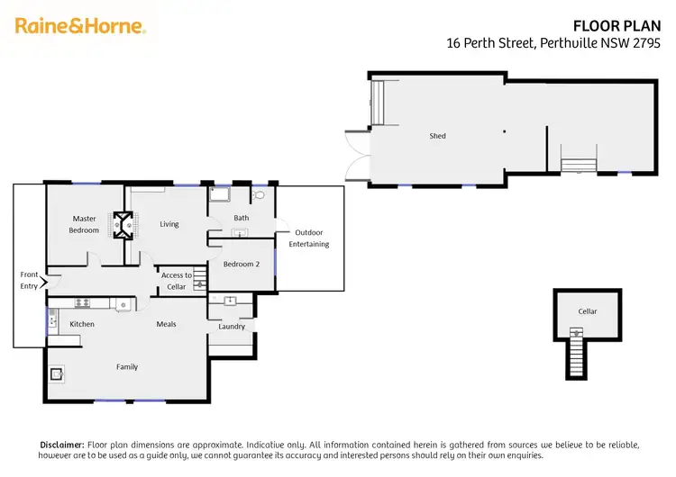 Floorplan of Homely house listing, 16 Perth Street, Perthville NSW 2795
