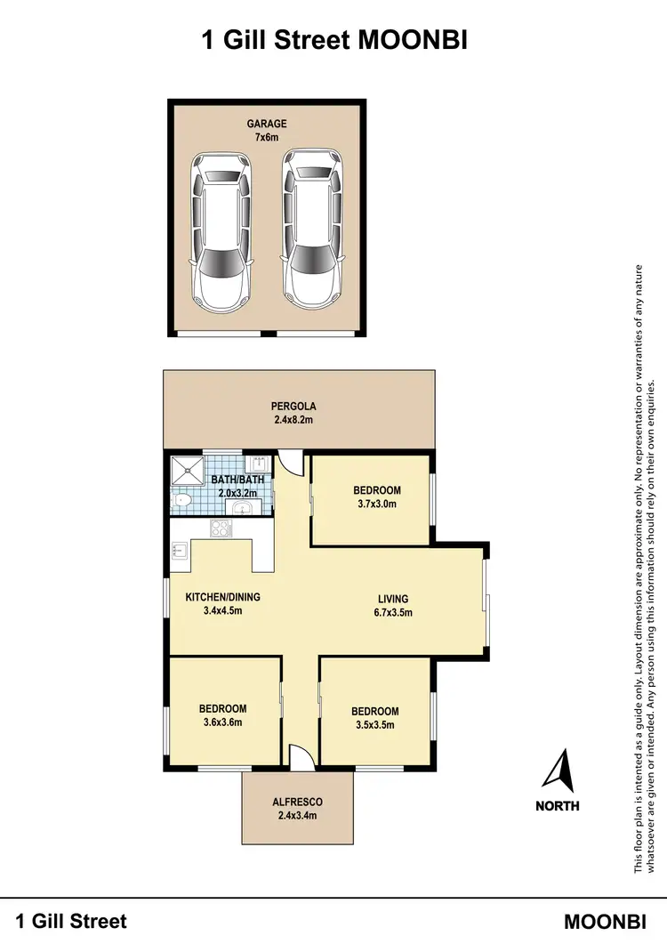 Floorplan of Homely house listing, 1 Gill Street, Moonbi NSW 2353