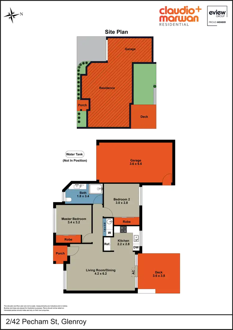 Floorplan of Homely unit listing, 2/42 Pecham Street, Glenroy VIC 3046
