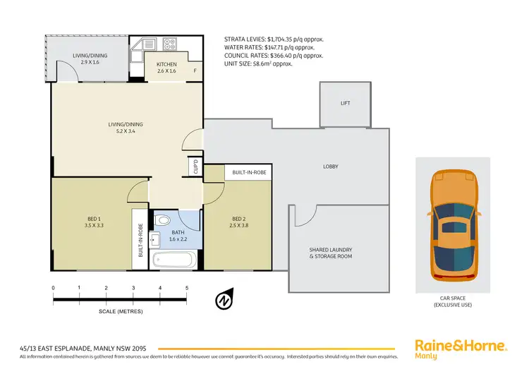 Floorplan of Homely apartment listing, 45/13 East Esplanade, Manly NSW 2095