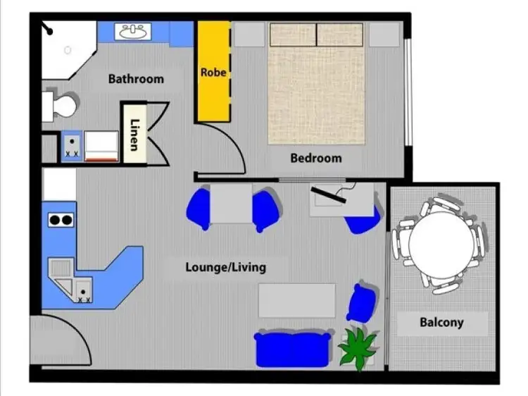 Floorplan of Homely unit listing, 302/9-11 Blake Street (Coral Apartments), Port Douglas QLD 4877