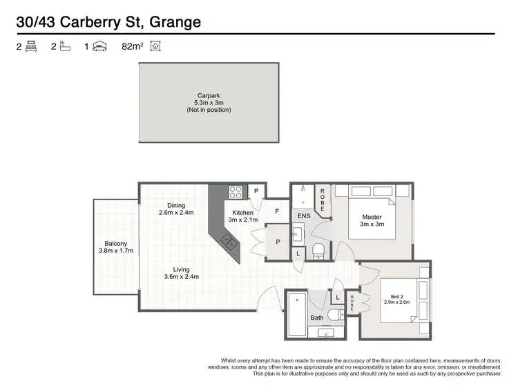 Floorplan of Homely unit listing, 30/43 Carberry Street, Grange QLD 4051