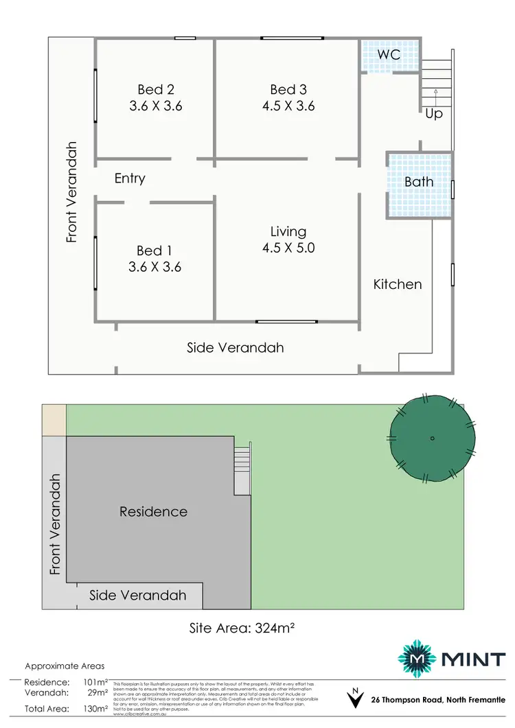 Floorplan of Homely house listing, 26 Thompson Road, North Fremantle WA 6159