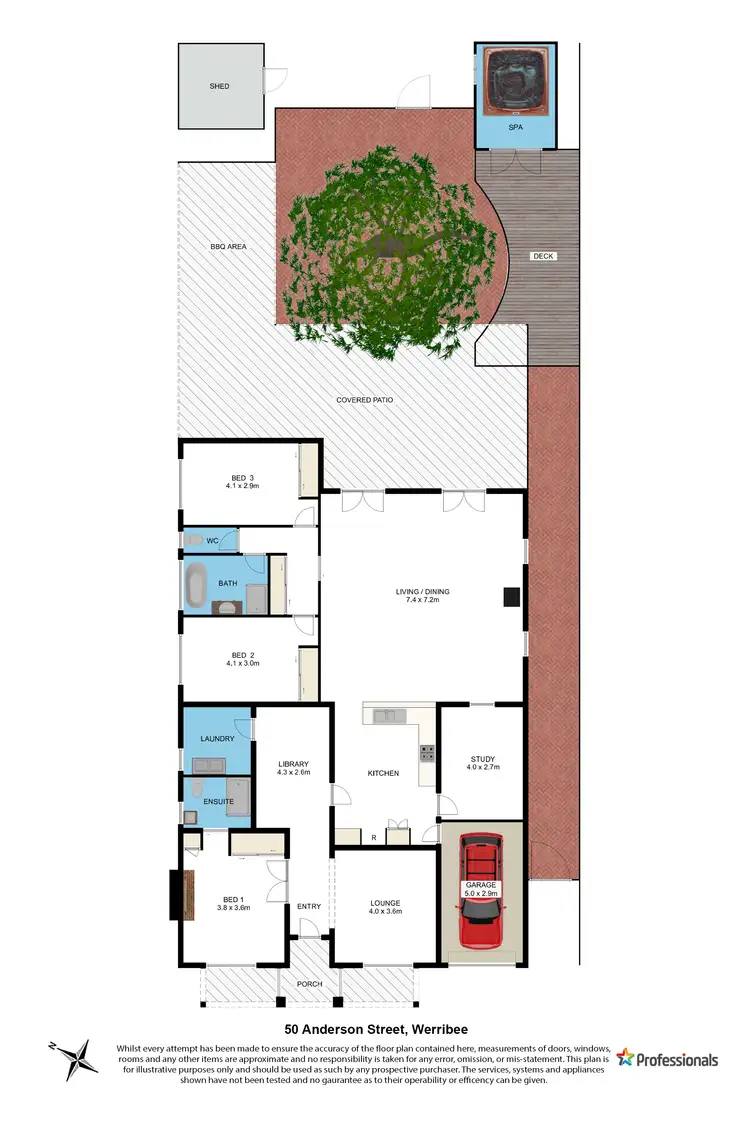 Floorplan of Homely house listing, 50 Anderson Street, Werribee VIC 3030